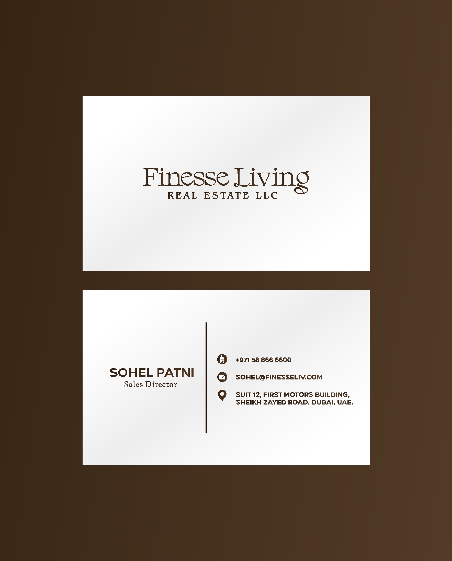 Finesse Living Business Card